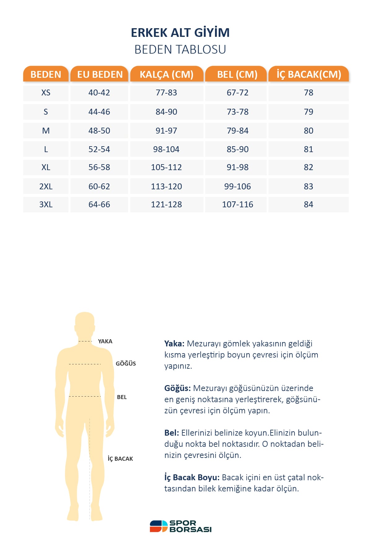 Puma erkek alt giyim beden tablosu